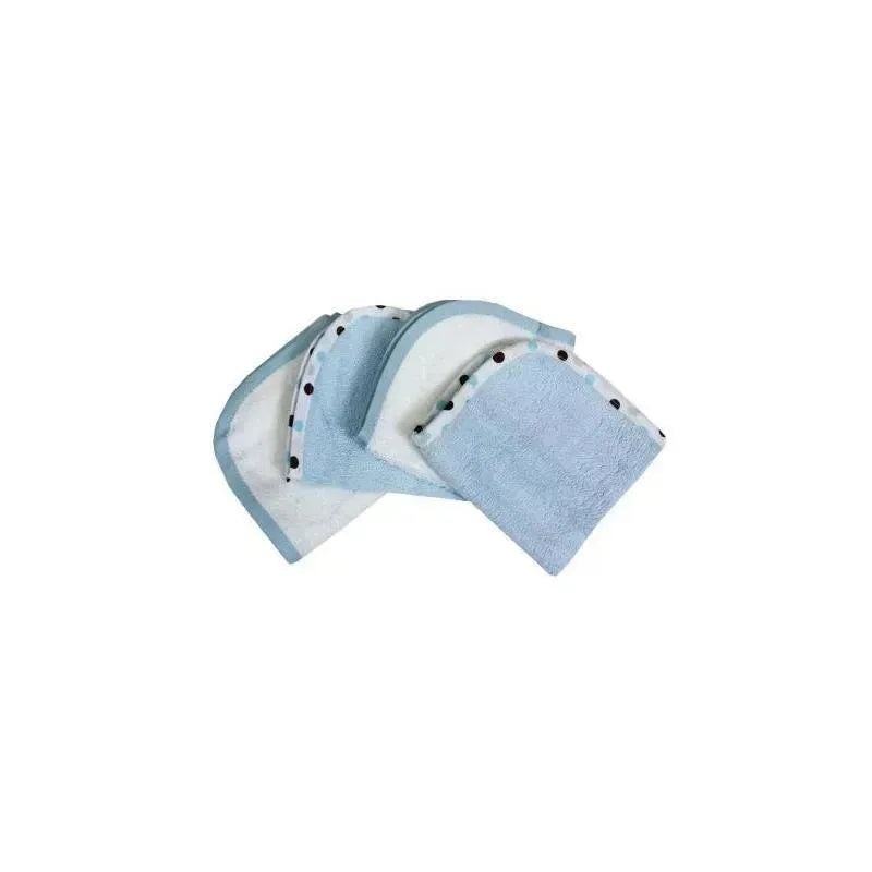 American Baby Terry Washcloth 4-Pack, Blue