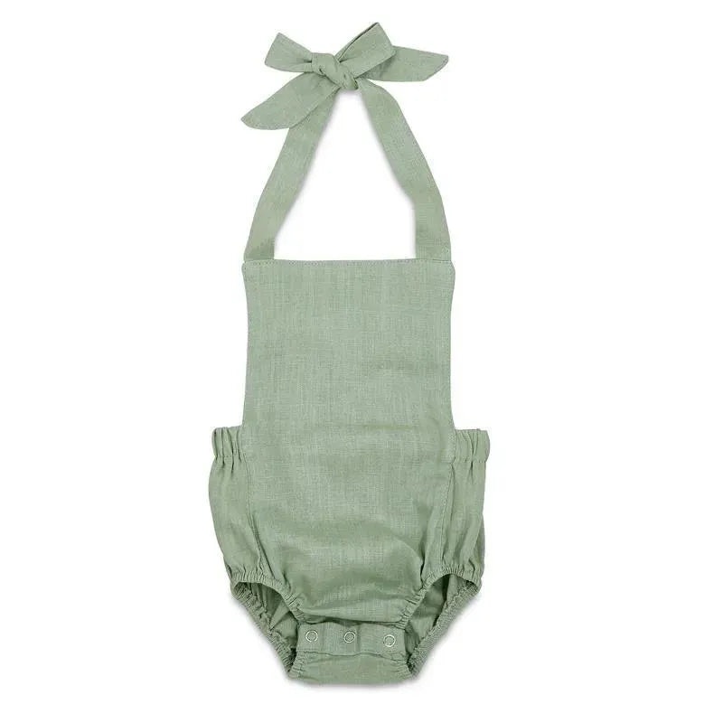Babe Basics – Summer Baby Romper, Sage