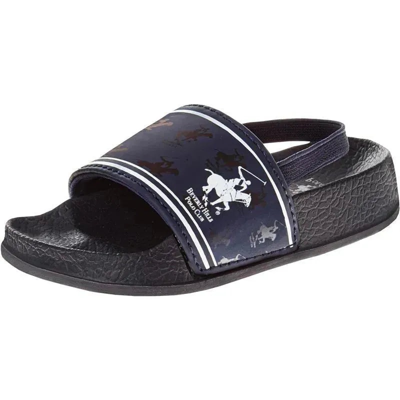 Beverly Hills – Boy Slides Comfortable Non-Slip Sandals Navy