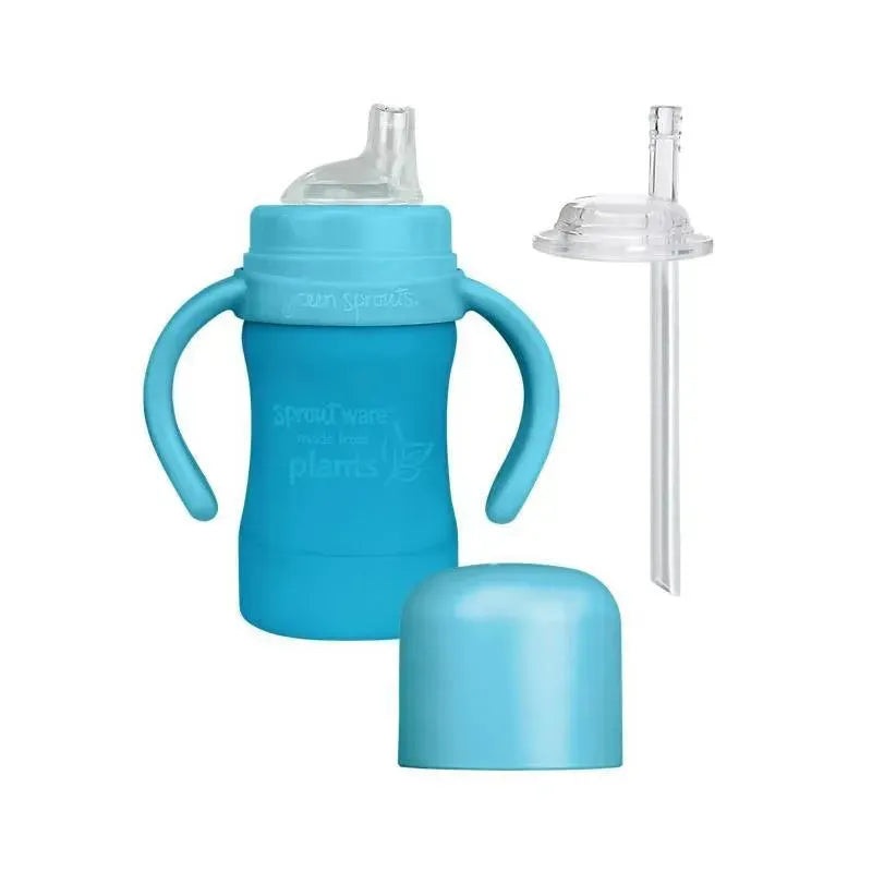 Iplay – Sprout Ware Sip & Straw Cup Made From Plants, Aqua, 6M