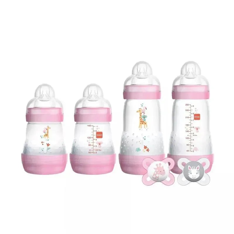 Mam Feed & Soothe Bottle Gift Set, Assorted Girl Colors – 6pc
