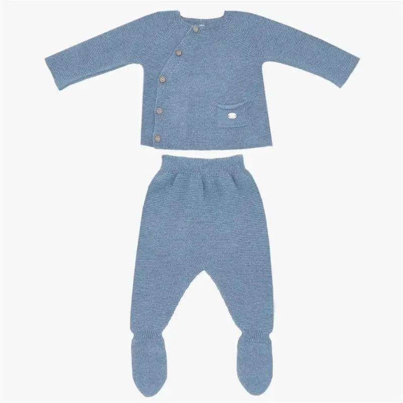 Martin Aranda – Take Me Home Knit Sweater & Leggings Set Chambray, Blue