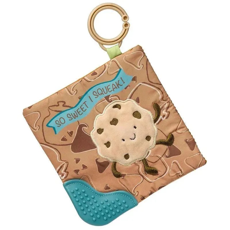 Mary Meyer – Sweet Soothie Crinkle Teether Toy with Baby Paper and Squeaker, Chippy Cookie
