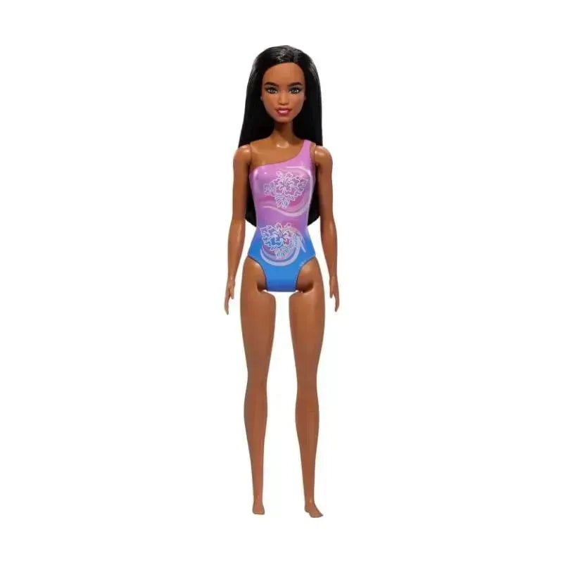 Mattel – Barbie Beach Doll With Purple Swimsuit