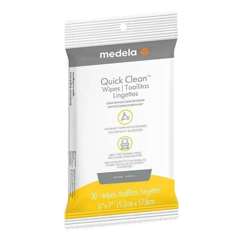 Medela – 30Ct Quick Clean Breast Pump and Accessory Wipes