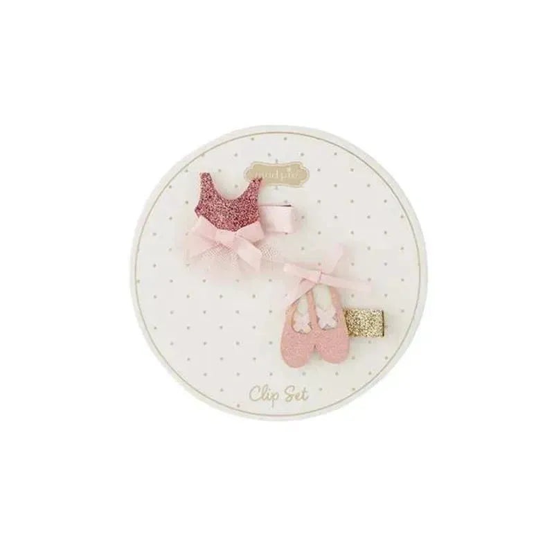 Mud Pie – Everyday Hair Clip Set, Ballet