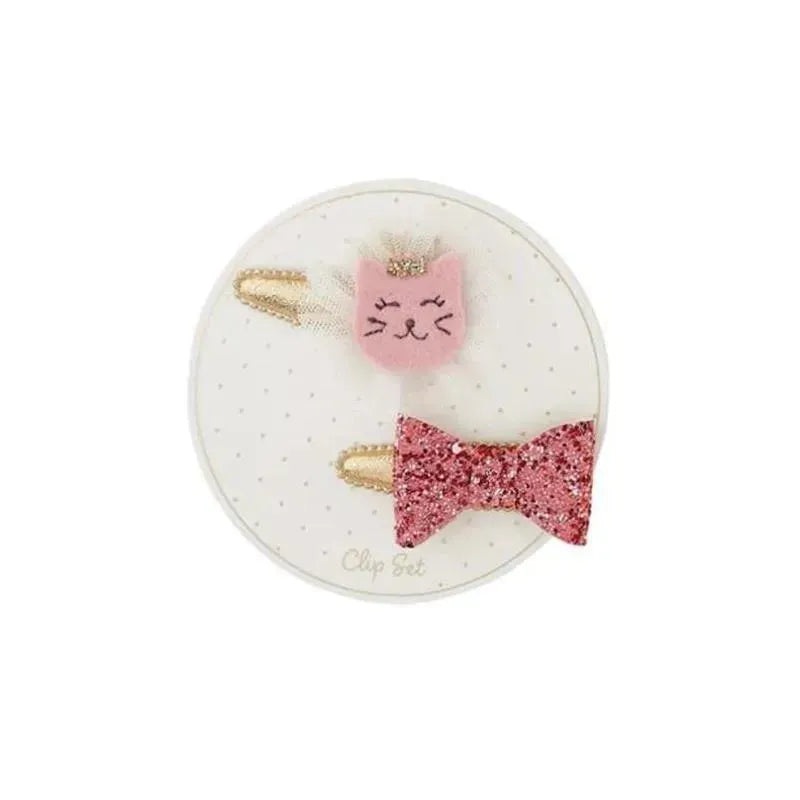 Mud Pie – Everyday Hair Clip Set, Cat