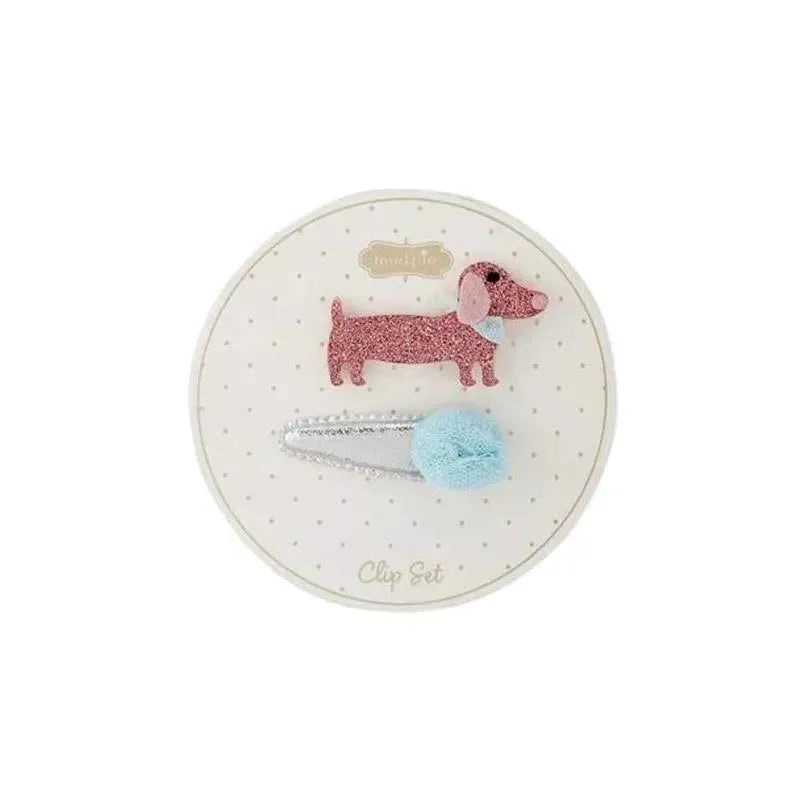 Mud Pie – Everyday Hair Clip Set, Dog
