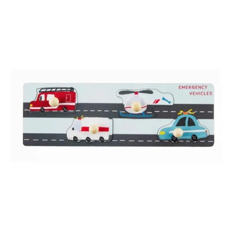 Mud Pie – Transportation Knob Puzzles, Emergency
