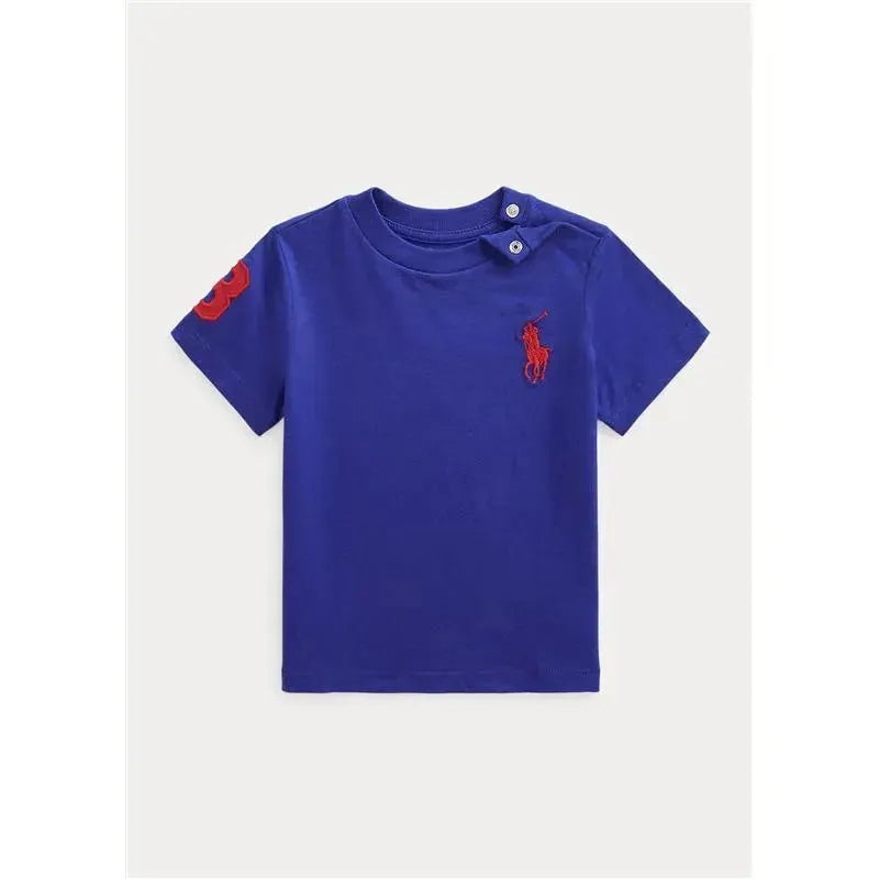 Polo Ralph Lauren – Toddler Boy Big Pony Cotton Jersey Tee, Blue