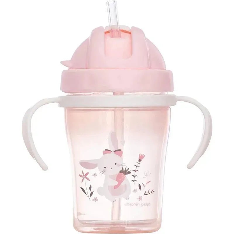 Stephen Joseph Sippy Cups For Toddlers With Straw, Bunny