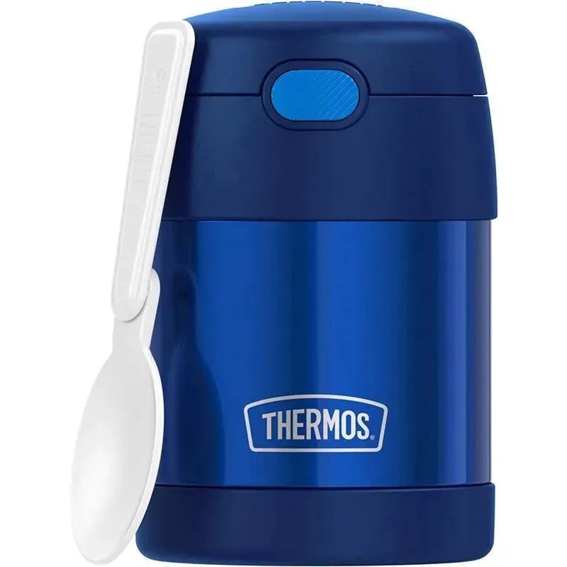Thermos – 10 Oz. Stainless Steel Nonlicensed Funtainer Food, Blue With Spoon