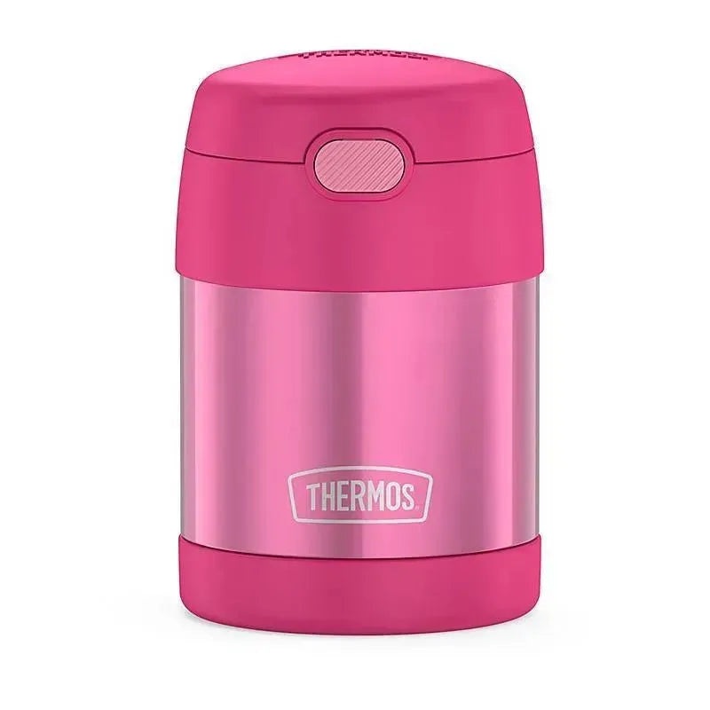 Thermos – 10 Oz. Stainless Steel Nonlicensed Funtainer Food, Pink With Spoon