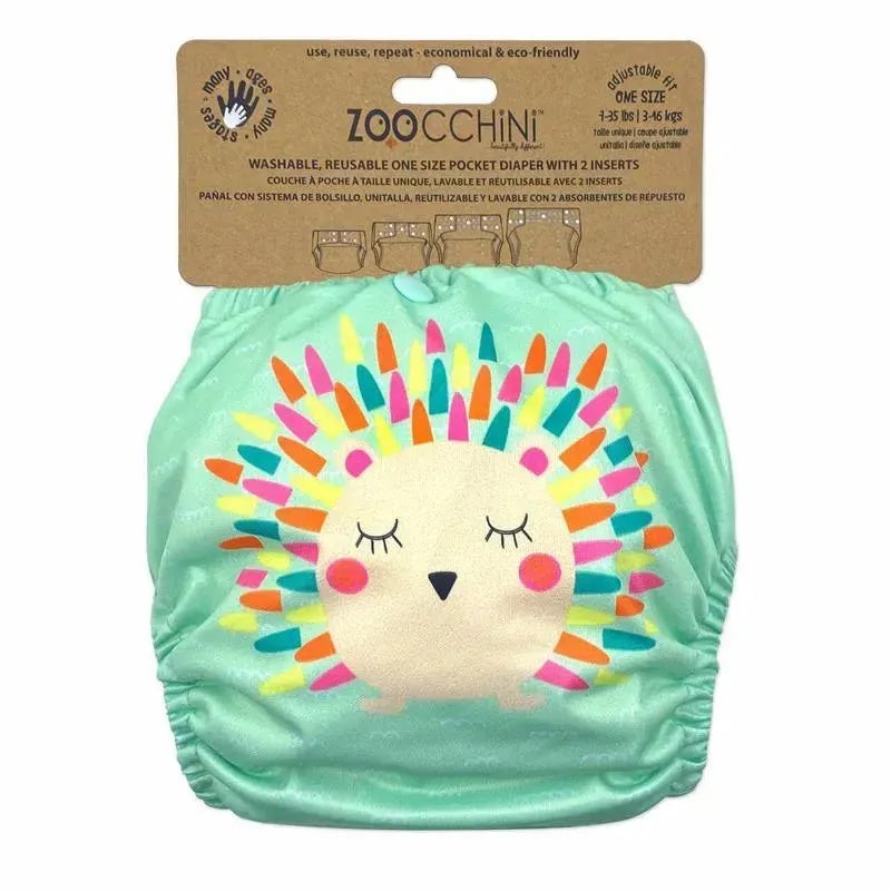 Zoocchini – Cloth Diaper Hedgehog With 2Pk Insert One Size