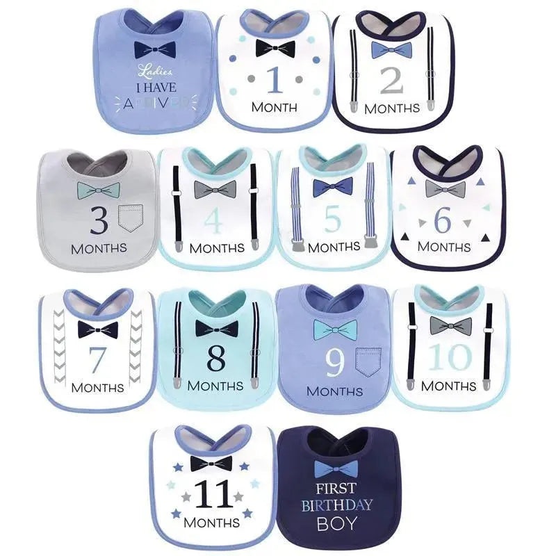 Baby Vision – 13Pk Baby Boy Interlock Holiday Bibs, Ladies I Have Arrived