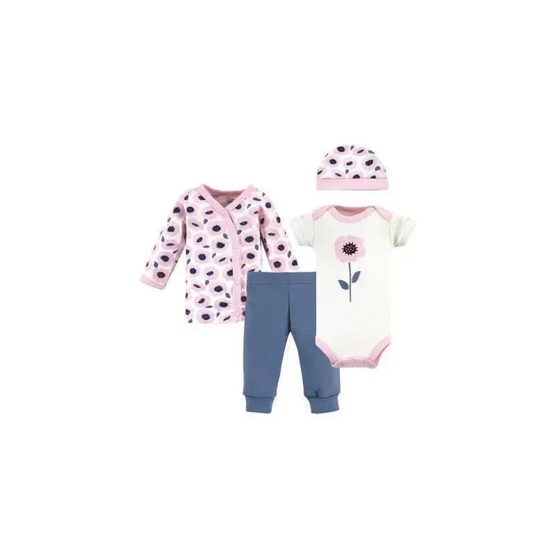 Baby Vision – 4Pk Baby Girl Organic Set, Preemie, Blossoms