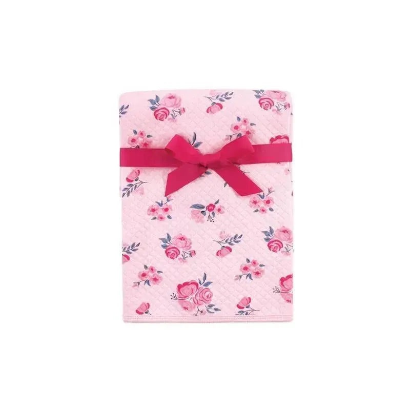 Baby Vision – Quilted Blanket, Pink/Navy Floral