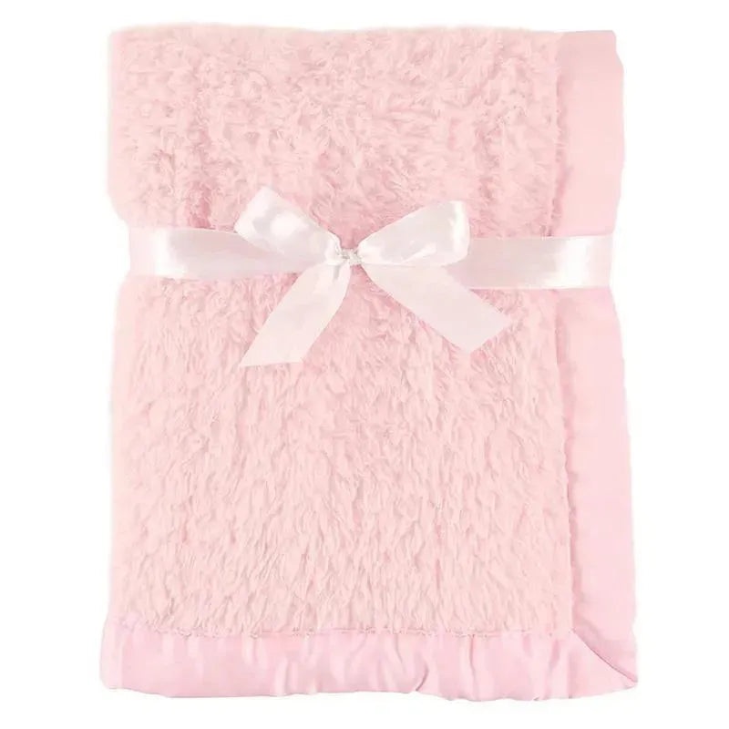 Baby Vision – Sherpa Blanket With Satin Binding, Pink
