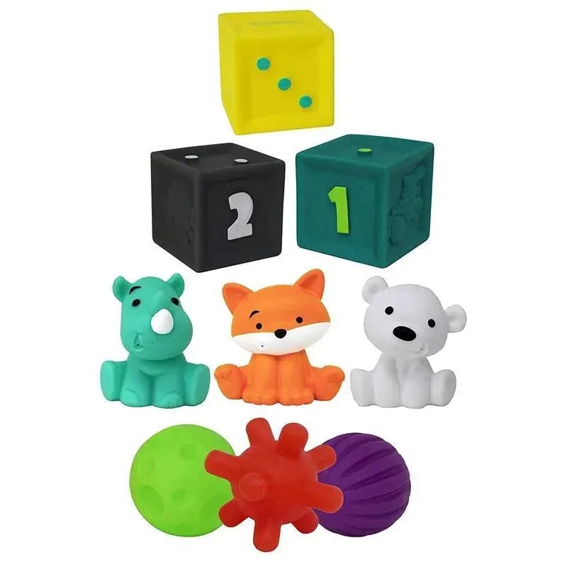 Infantino – Tub of Toys 9Pk Set, Wwo Tub O’ Toys
