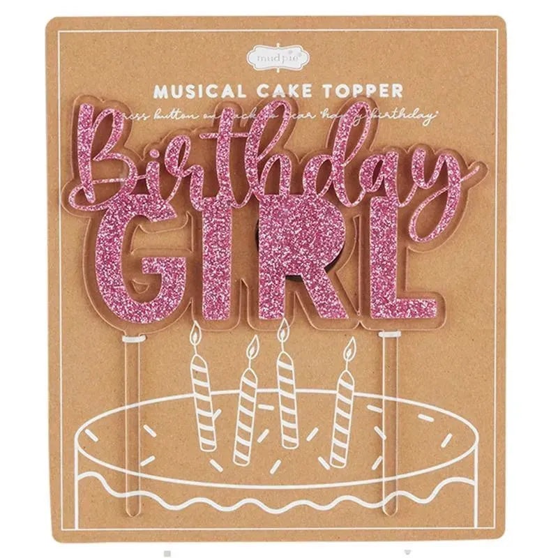 Mud Pie – Birthday Girl Cake Toppers