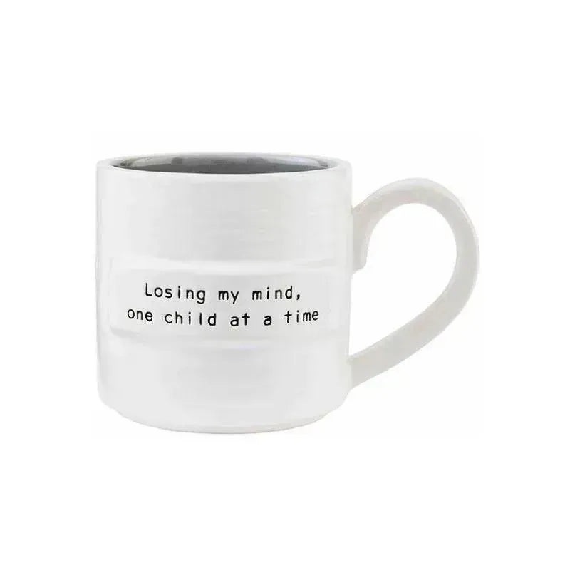 Mud Pie Losing Mind Mom Sentiment Mug