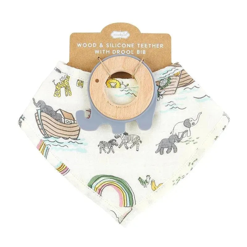 Mud Pie – Noah’s Ark Bib & Teether Set