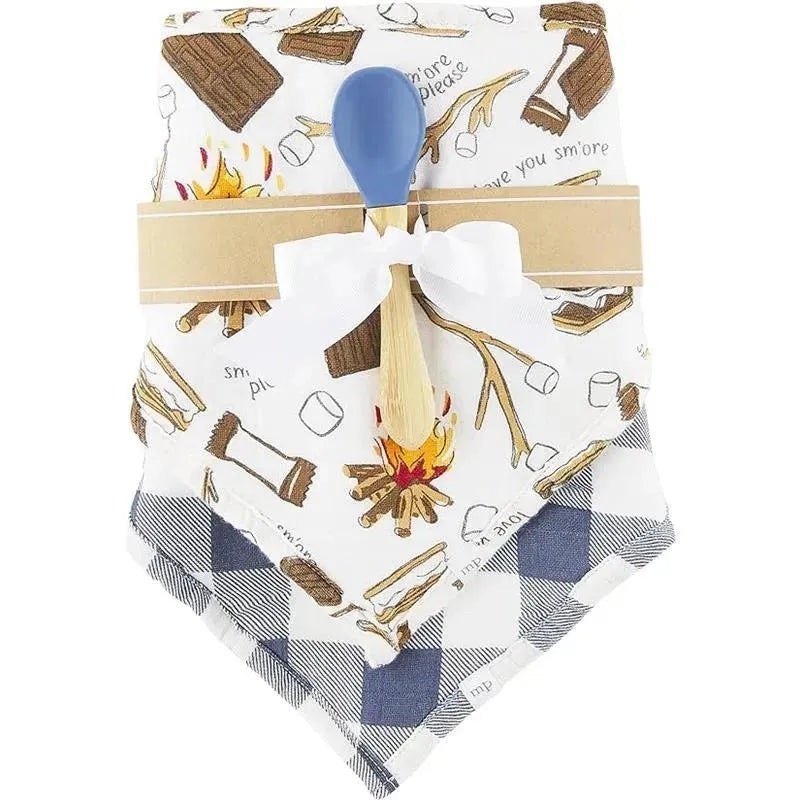 Mud Pie – S’mores Bib & Spoon Set