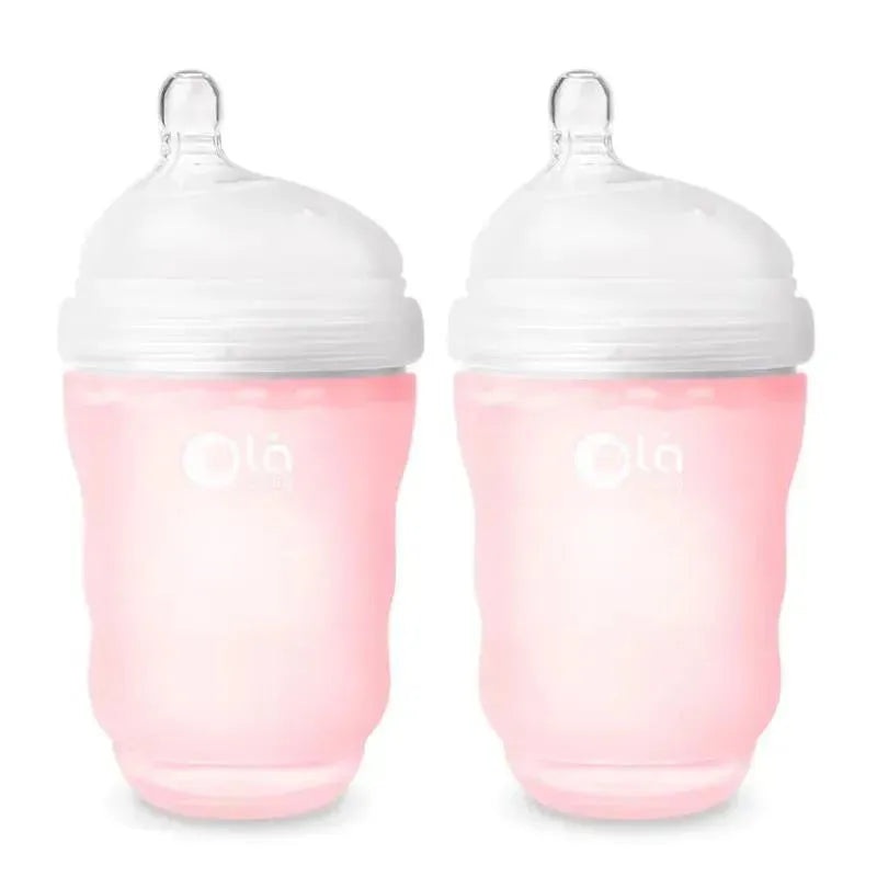 Ola Baby – 8Oz 2Pk Baby Girl Gentle Bottle, Rose