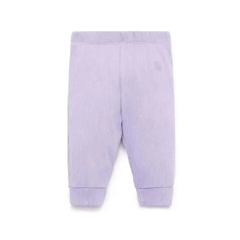 Pure Baby – Baby Girl Rib Leggings, Lilac