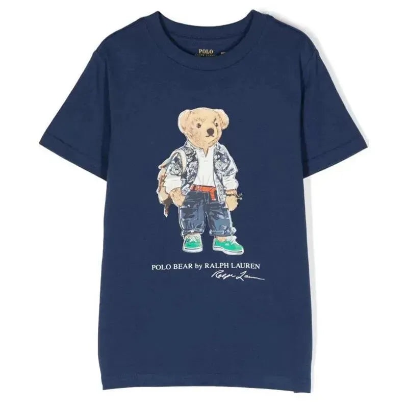 Ralph Lauren Baby – Boys Short Sleeve Polo Bear Jersey Tee