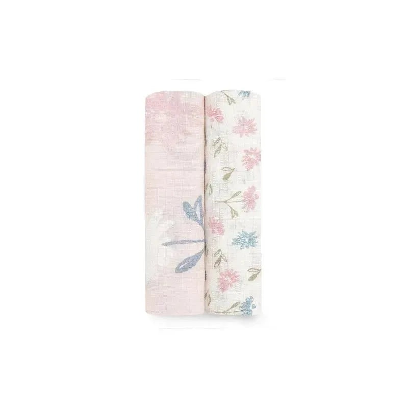 Aden + Anais – 2Pk Silky Soft Swaddle Blanket, Vintage Floral