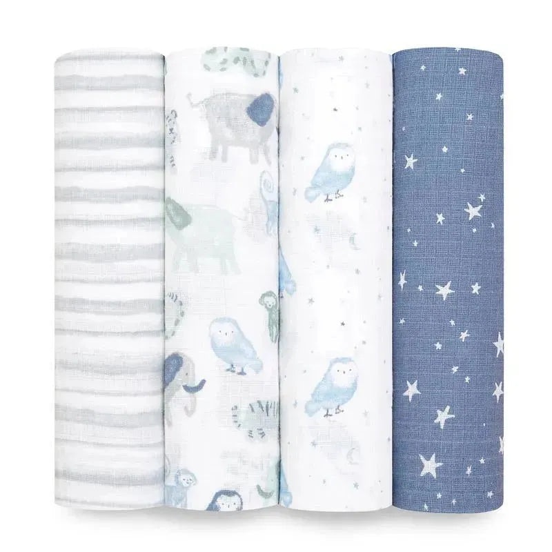 Aden + Anais – 4 Pk Muslin Swaddles, Time To Dream