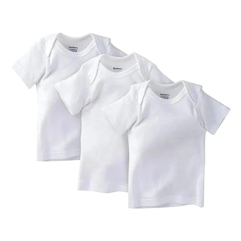 Gerber White Slip On Shirt, 3-Pack