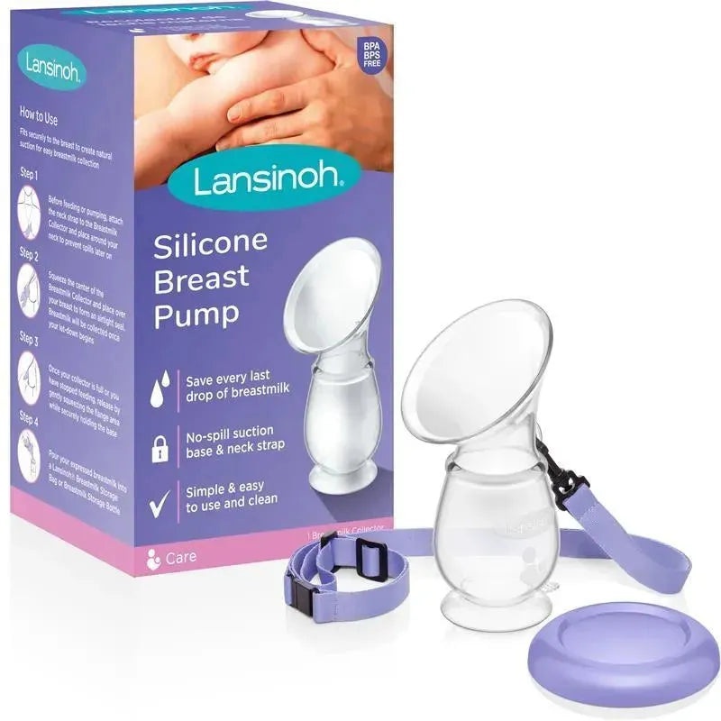 Lansinoh – Silicone Manual Breast Pump for Breastfeeding Moms