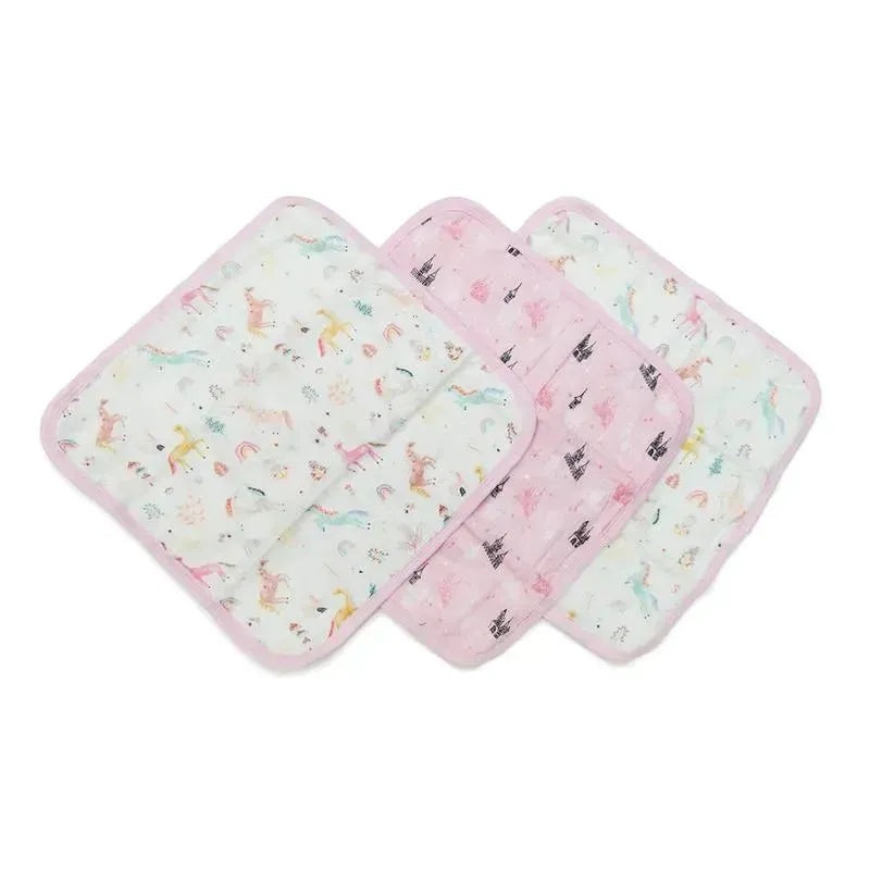 Loulou Lollipop – 3Pk Washcloth Set, Unicorn Dream
