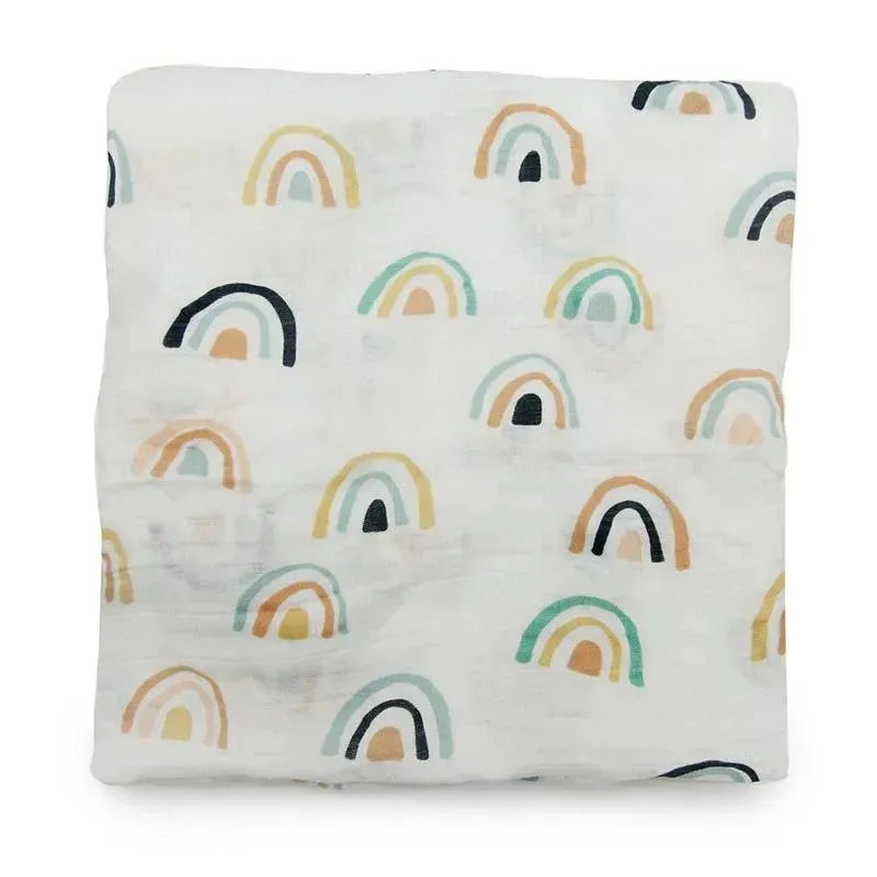 Loulou Lollipop – Muslin Swaddle, Neutral Rainbow