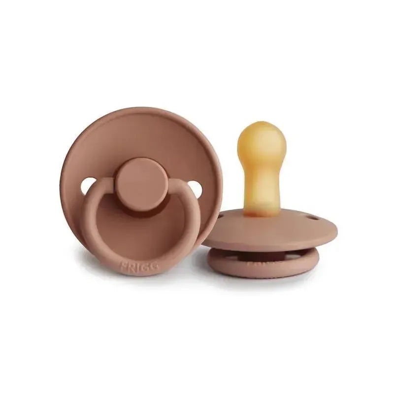 Mushie – Frigg Natural Rubber Pacifier, Rose Gold