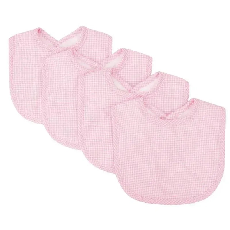 Trend Lab – Bouquet 4 Pack Bib Gingham Seersucker, Pink