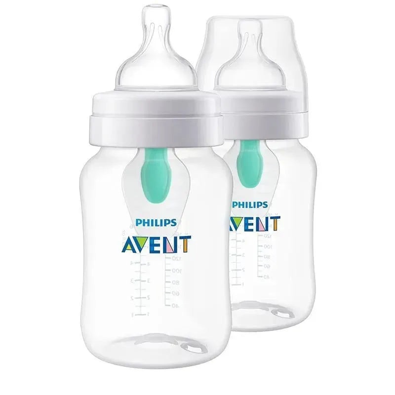 Avent – 2Pk Anti-Colic Baby Bottle With Airfree Vent, 9Oz, Clear