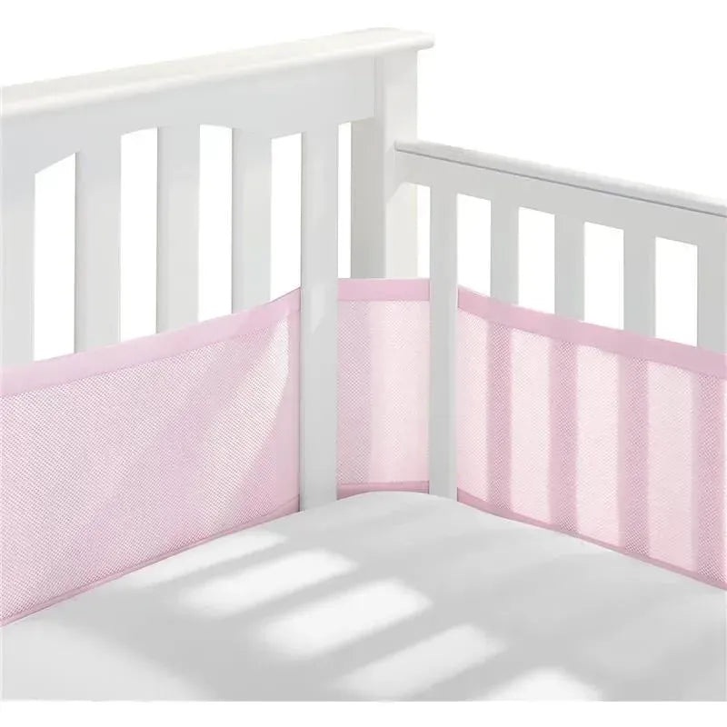 BreathableBaby – Classic Breathable Mesh Crib Liner, Light Pink