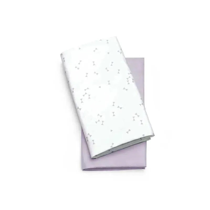 Chicco – 2Pk Lullago Bassinet Sheets, Lavender Triangle