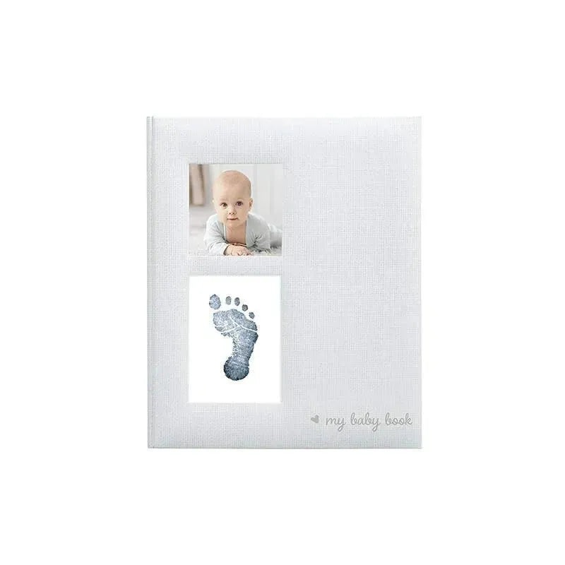Kate & Milo – Linen Babybook With Print And Ink Pad