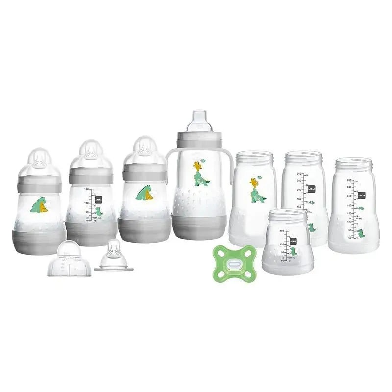 Mam – 15Pk Grow with Baby Gift Set Anti-Colic Bottles & Silicone Nipples SkinSoft