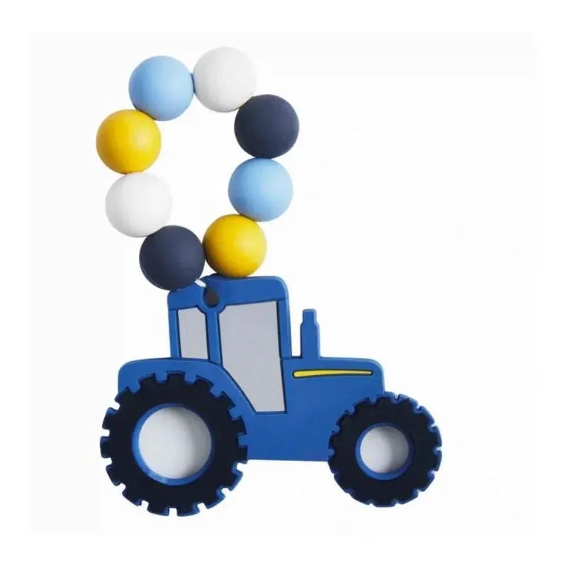 Mud Pie – Tractor Silicone Teethers, Blue