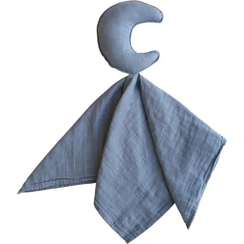 Mushie Lovely Blanket Moon Lovey – Tradewinds Blue