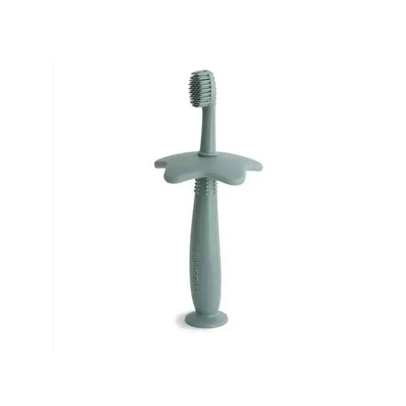 Mushie Star Training Toothbrush – Cambridge Blue