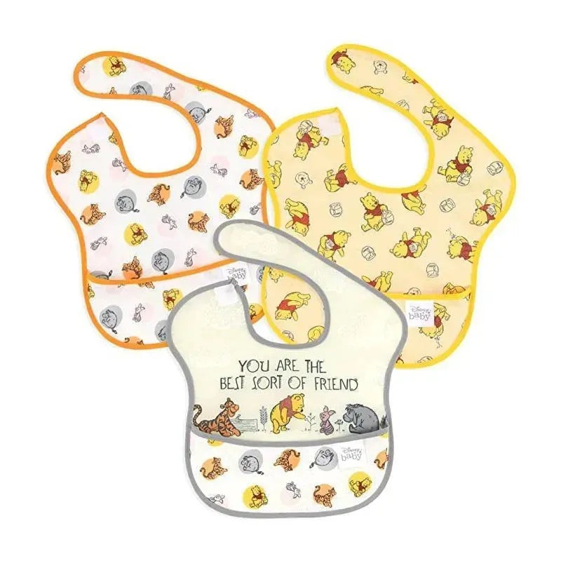 Bumkins – Disney Superbib, 3 Pk, Pooh Bear And Friends