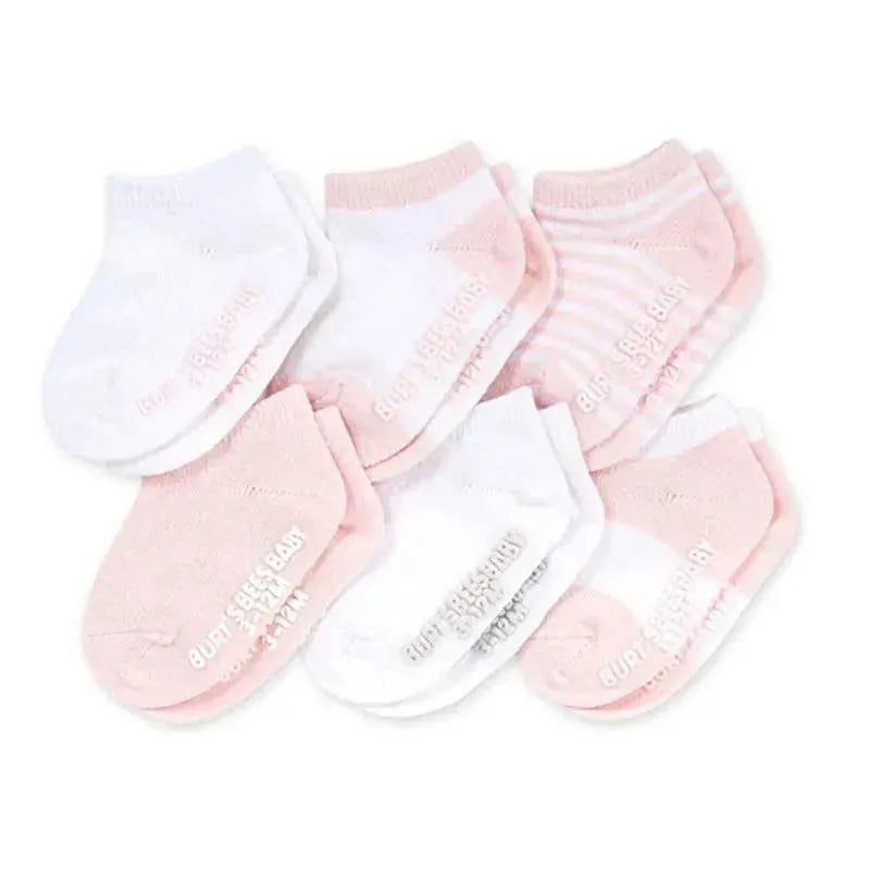 Burts Bees Organic Cotton Multi Blossom Baby Socks,6pk