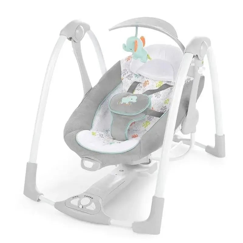 Ingenuity – ConvertMe 2-in-1 Compact Portable Automatic Baby Swing & Infant Seat, Wimberly