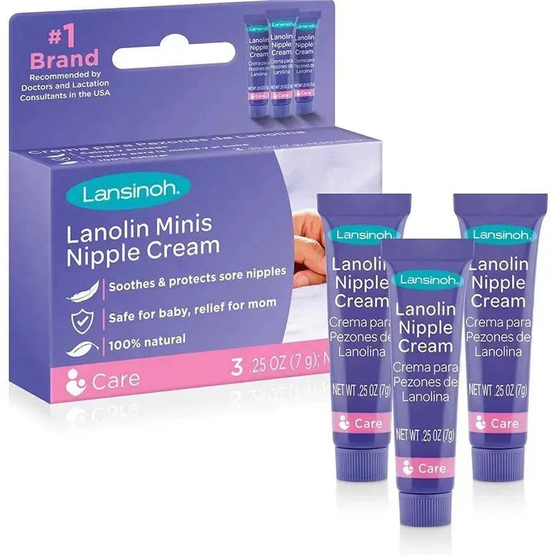 Lansinoh – Lanolin Nipple Cream for Nursing, 3 Mini Tubes/0.75oz